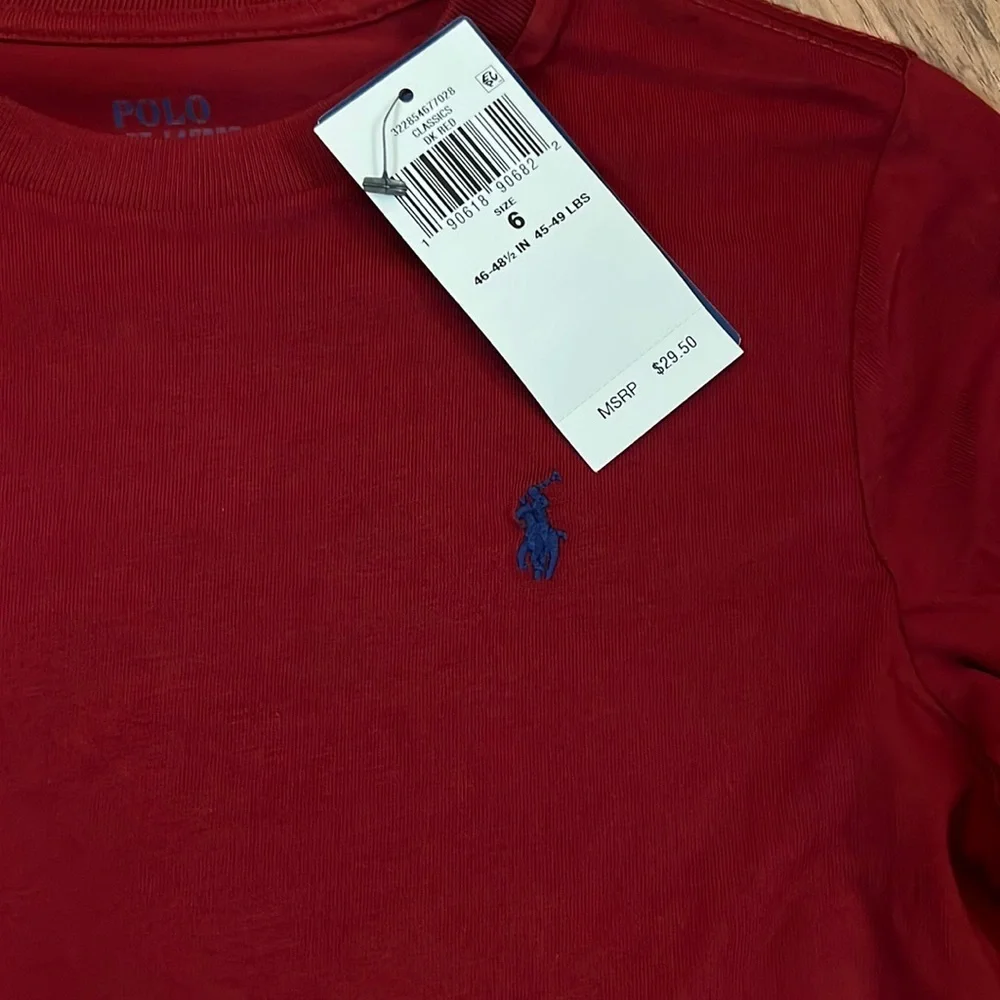 Boys long sleeve polo shirt new size 6